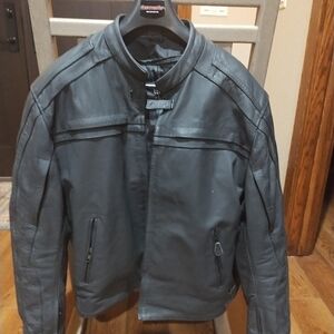Detour Men's Black Leather Jacket